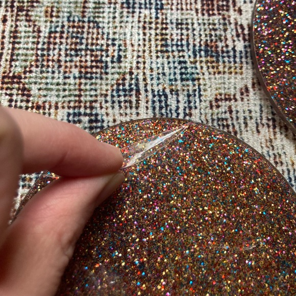 Glitter Acrylic Coasters (set of 4) - Picture 5 of 5
